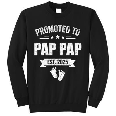 Promoted To Pap Pap Est 2025 Fathers Day First Time New Sweatshirt