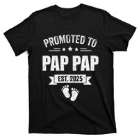 Promoted To Pap Pap Est 2025 Fathers Day First Time New T-Shirt