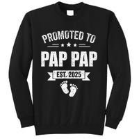 Promoted To Pap Pap Est 2025 Fathers Day First Time New Tall Sweatshirt