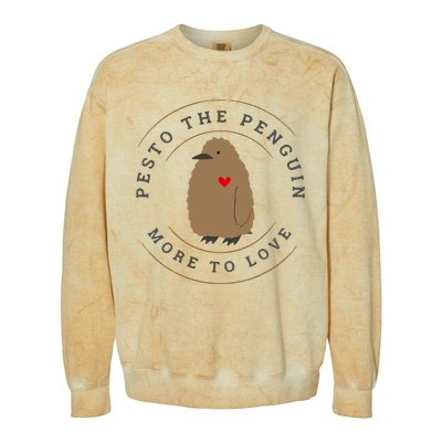 Pesto The Penguin More To Love Cute Penguin Colorblast Crewneck Sweatshirt