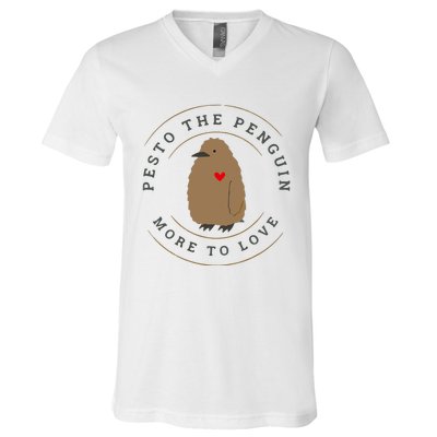 Pesto The Penguin More To Love Cute Penguin V-Neck T-Shirt