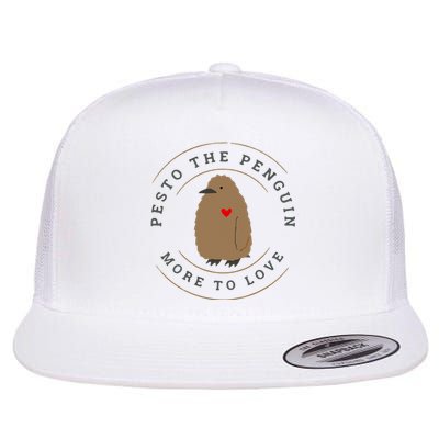 Pesto The Penguin More To Love Cute Penguin Flat Bill Trucker Hat