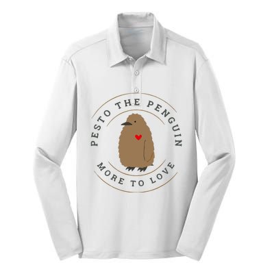 Pesto The Penguin More To Love Cute Penguin Silk Touch Performance Long Sleeve Polo