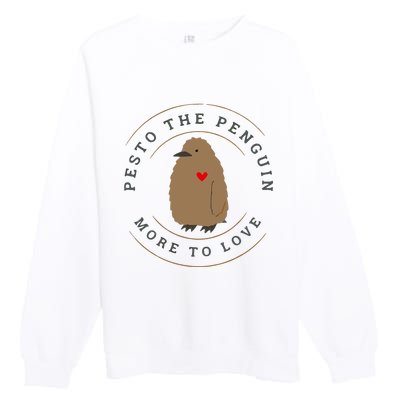 Pesto The Penguin More To Love Cute Penguin Premium Crewneck Sweatshirt