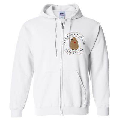 Pesto The Penguin More To Love Cute Penguin Full Zip Hoodie