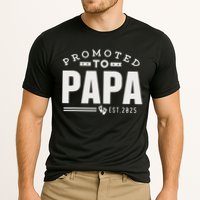 Promoted To Papa 2025 New 1st First Time Papa Dad Father Cooling Performance Crew T-Shirt