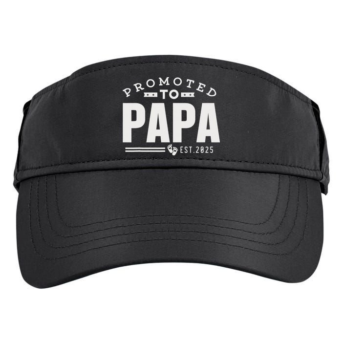 Promoted To Papa 2025 New 1st First Time Papa Dad Father Adult Drive Performance Visor