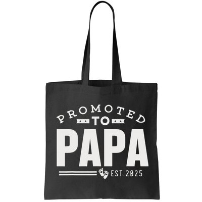 Promoted To Papa 2025 New 1st First Time Papa Dad Father Bag