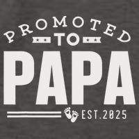 Promoted To Papa 2025 New 1st First Time Papa Dad Father Vector Backpack