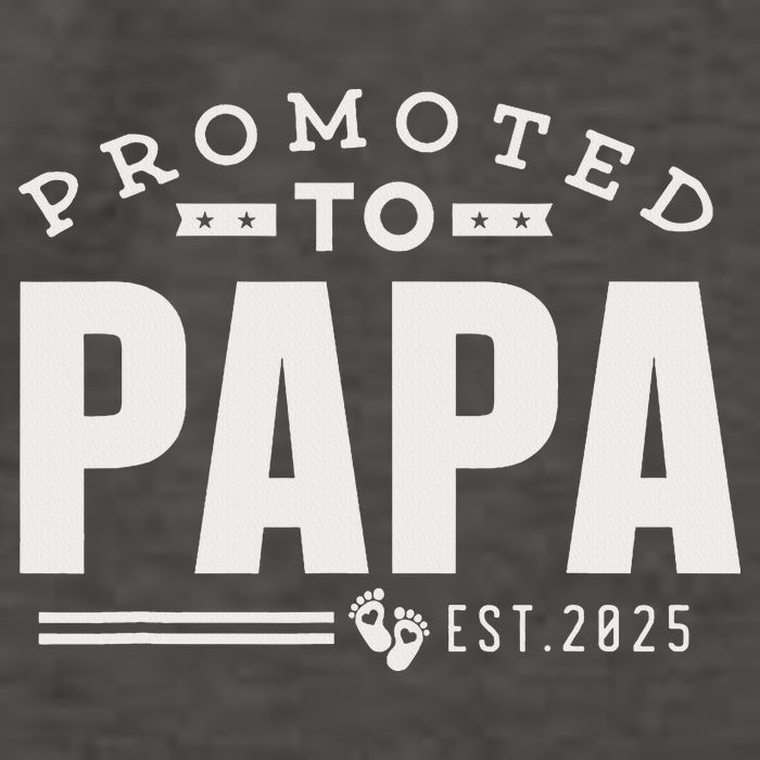 Promoted To Papa 2025 New 1st First Time Papa Dad Father Vector Backpack