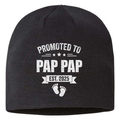 Promoted To Pap Pap 2025 New Grandpa Sustainable Beanie