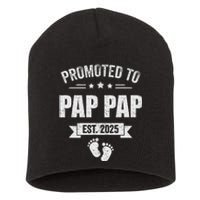 Promoted To Pap Pap 2025 New Grandpa Short Acrylic Beanie