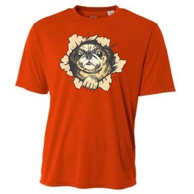 Pug Torn Cooling Performance Crew T-Shirt