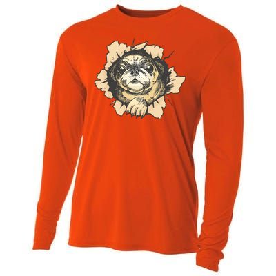 Pug Torn Cooling Performance Long Sleeve Crew