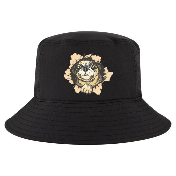 Pug Torn Cool Comfort Performance Bucket Hat