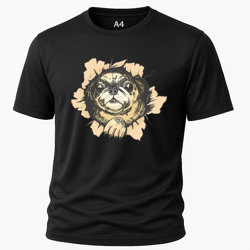 Pug Torn Performance Shirt