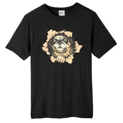 Pug Torn Tall Fusion ChromaSoft Performance T-Shirt