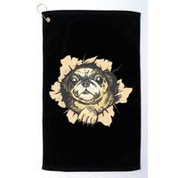 Pug Torn Golf Towel