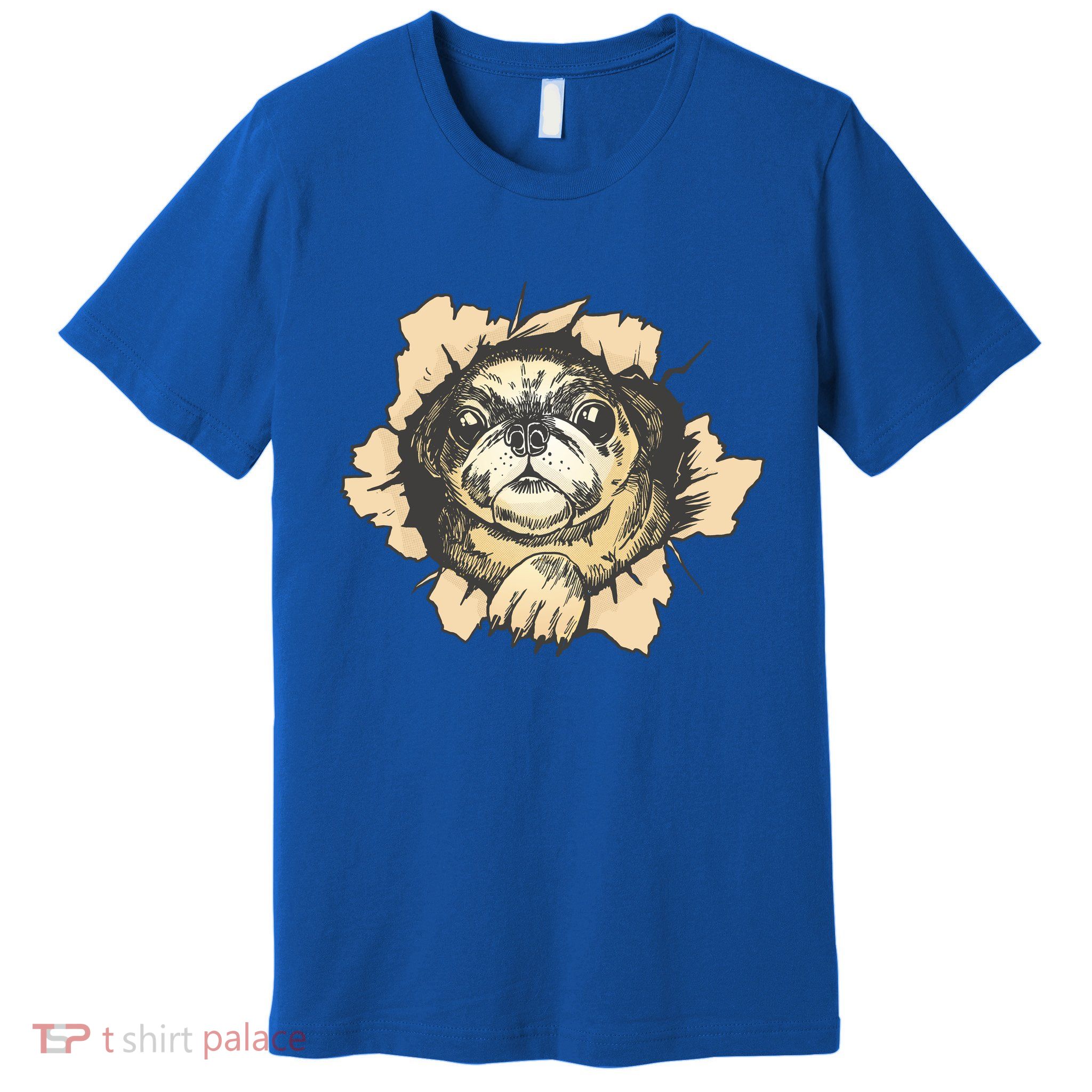 Pug Torn Premium T-Shirt