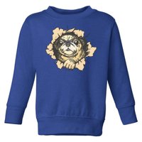 Pug Torn Toddler Sweatshirt