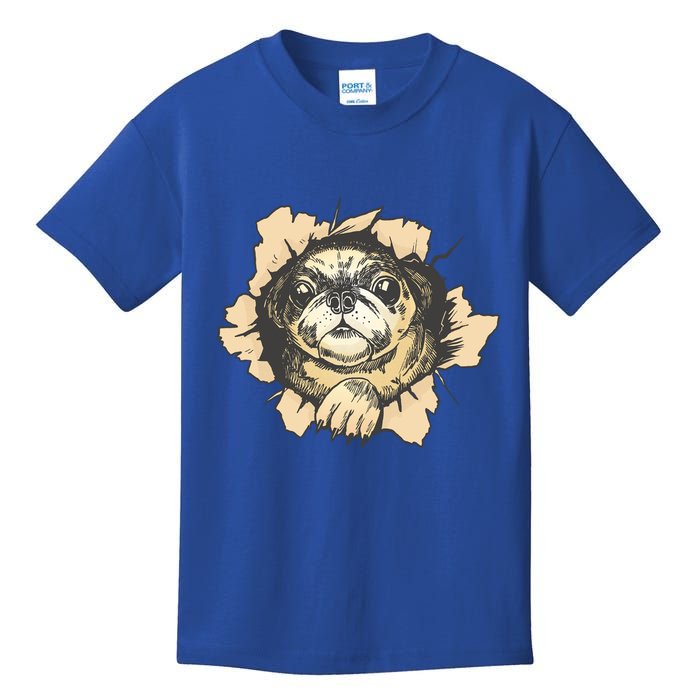 Pug Torn Kids T-Shirt