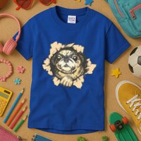 Pug Torn Kids T-Shirt