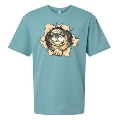 Pug Torn Sueded Cloud Jersey T-Shirt