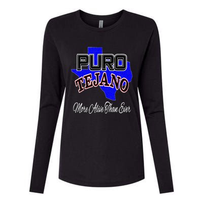 Puro Tejano Womens Cotton Relaxed Long Sleeve T-Shirt