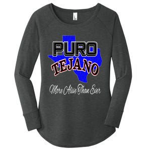 Puro Tejano Women's Perfect Tri Tunic Long Sleeve Shirt