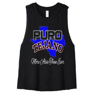 Puro Tejano Women's Racerback Cropped Tank