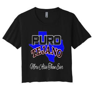 Puro Tejano Women's Crop Top Tee