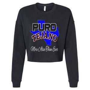 Puro Tejano Cropped Pullover Crew