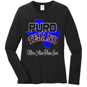 Puro Tejano Ladies Long Sleeve Shirt