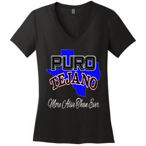 Puro Tejano Women's V-Neck T-Shirt