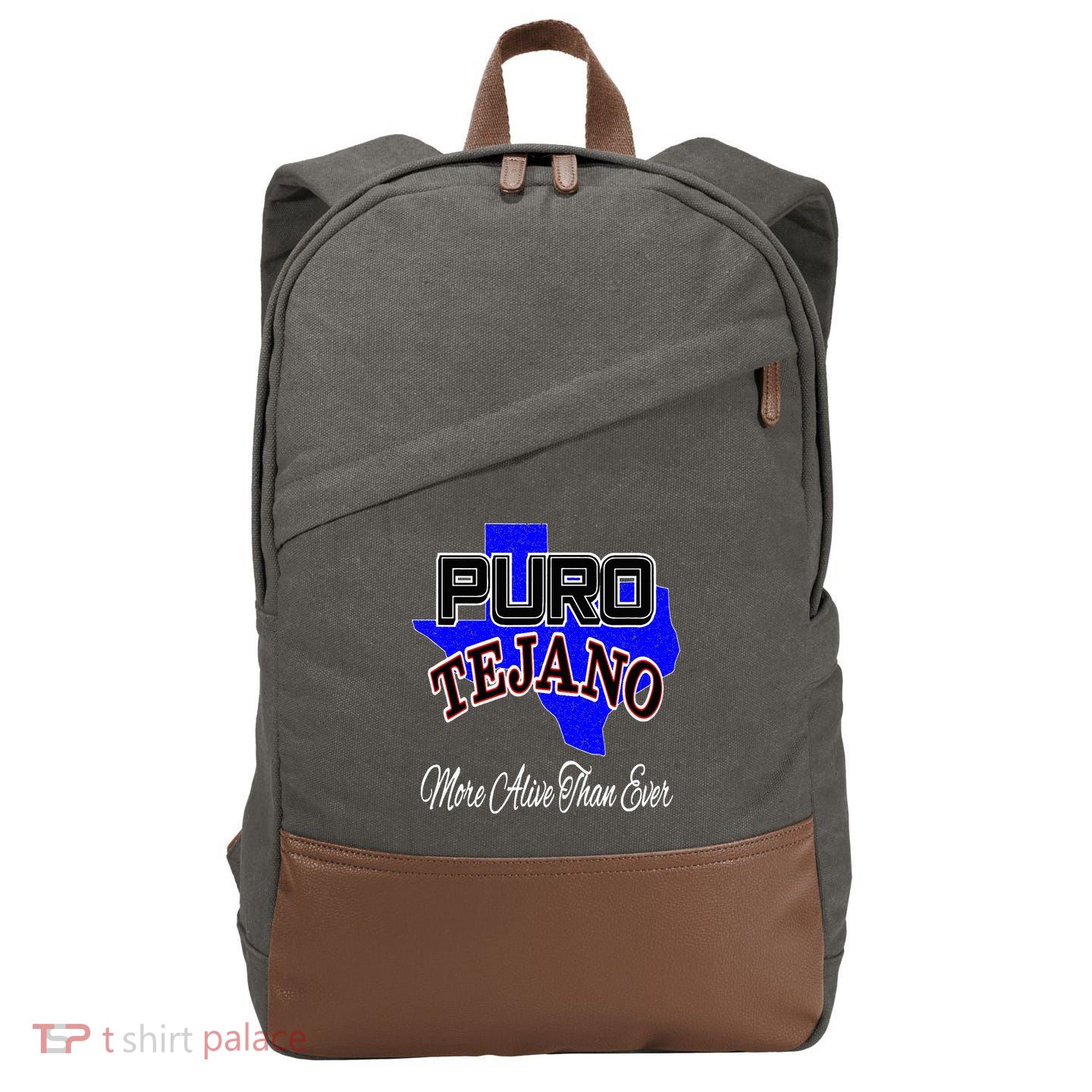 Puro Tejano Cotton Canvas Backpack