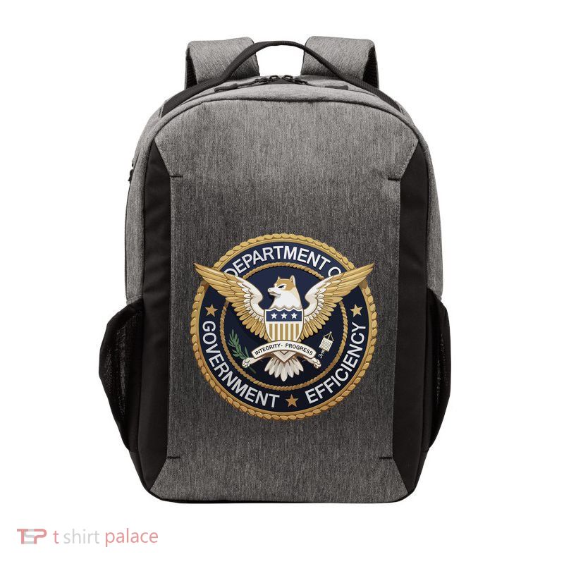 President Trump Permits Elon Musk Doge Department Of Government Vector Backpack