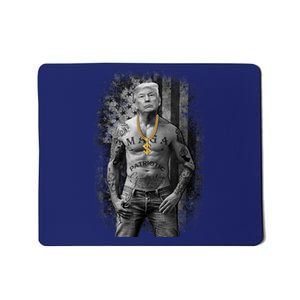 Pro Trump Patriotic Gangster AntiLiberal Republican Gift Black Cott Mousepad