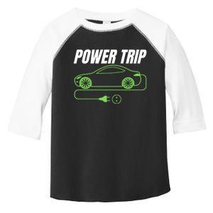 Power Trip, Proud S EV Owner, Drive EVs Funny Electric Car Toddler Fine Jersey T-Shirt