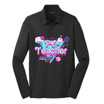 Pe Teacher Silk Touch Performance Long Sleeve Polo