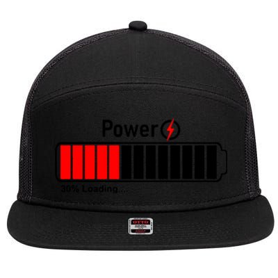 Power Timeline 7 Panel Mesh Trucker Snapback Hat