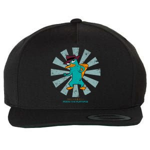 Perry The Platypus Retro Japanese Wool Snapback Cap