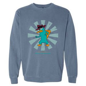 Perry The Platypus Retro Japanese Garment-Dyed Sweatshirt