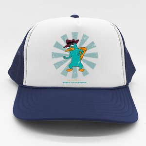 Perry The Platypus Retro Japanese Trucker Hat