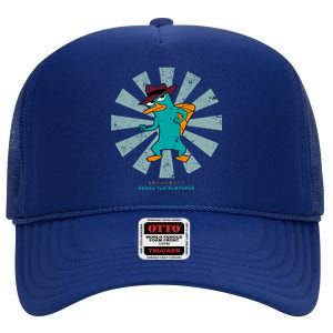 Perry The Platypus Retro Japanese High Crown Mesh Back Trucker Hat