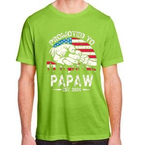 Promoted To Papaw 2024 Soon To Be Dad 2024 New Dad Adult ChromaSoft Performance T-Shirt