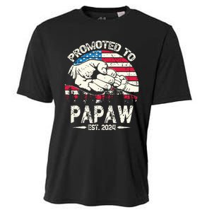 Promoted To Papaw 2024 Soon To Be Dad 2024 New Dad Cooling Performance Crew T-Shirt