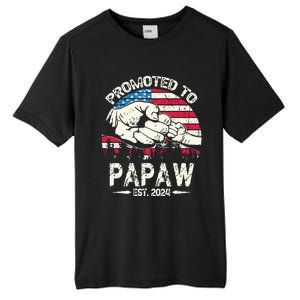 Promoted To Papaw 2024 Soon To Be Dad 2024 New Dad Tall Fusion ChromaSoft Performance T-Shirt