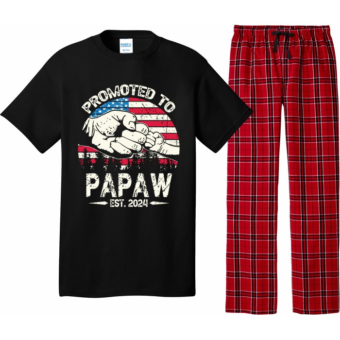 Promoted To Papaw 2024 Soon To Be Dad 2024 New Dad Pajama Set