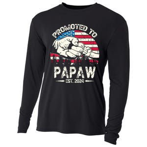 Promoted To Papaw 2024 Soon To Be Dad 2024 New Dad Cooling Performance Long Sleeve Crew