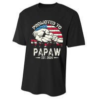 Promoted To Papaw 2024 Soon To Be Dad 2024 New Dad Performance Sprint T-Shirt